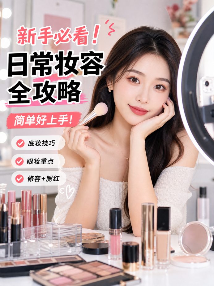 捷克街头美妆视频教程-日常妆容全攻略